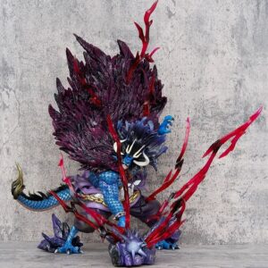 Figurine Kaido Empereur 52 cm avec base champ bataille Wano