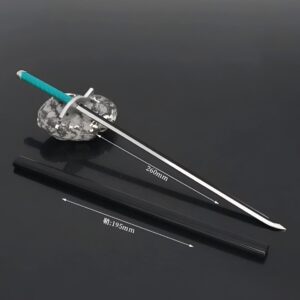 Reproduction katana décoratif Charlotte Amande bleu 26 cm Big Mom Pirates One Piece