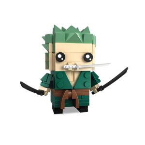 Kit construction Roronoa Zoro trois sabres One Piece en blocs