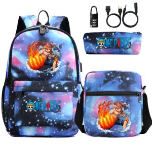 Kit scolaire 3 pièces Ace polyester One Piece