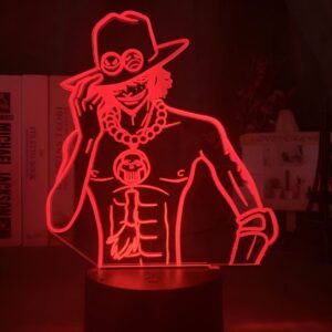 Lampe Ace One Piece 7 couleurs acrylique USB décoration