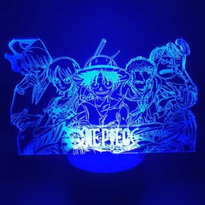 Lampe LED 3D équipage Mugiwara décoration chambre One Piece