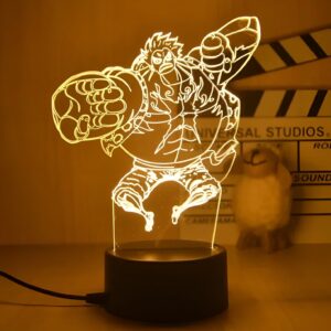 Lampe 3D Luffy Gear 4 Bounce Man veilleuse 18 cm One Piece