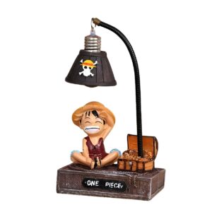 Lampe veilleuse Luffy 17 cm, design Pirates au Chapeau de Paille, lumière douce pour chambre enfant