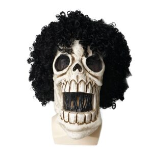 Masque cosplay Brook squelette One Piece synthétique léger