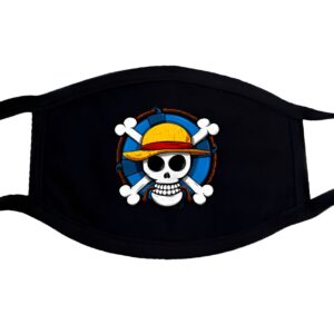 Masque tête de mort style Luffy One Piece, coton respirant