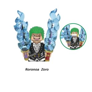 Mini figurine Zoro utilisant la technique Nitoryu avec deux sabres