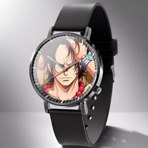 Montre Portgas D. Ace Poing Ardent flamme cadran