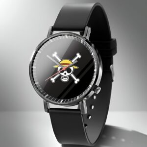 Montre cadran crâne Luffy One Piece accessoire pirate