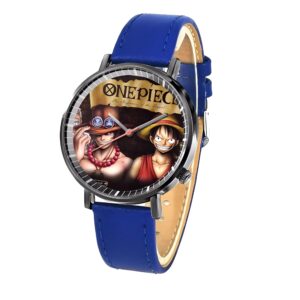 Montre bleue Luffy et Ace, hommage frères du D One Piece