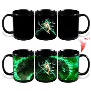 Mug thermoréactif Zoro Roronoa bretteur Mugiwara, révélation à la chaleur 400ml