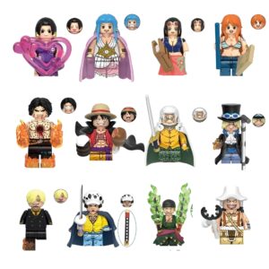 Pack de 12 figurines One Piece avec Luffy, Law, Hancock et autres héros emblématiques