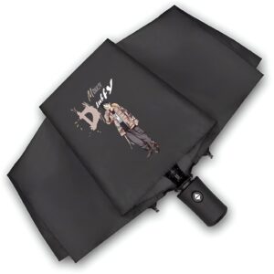 Parapluie pliant motif Luffy kawaii toile polyester armature métal One Piece