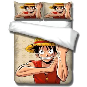 Parure de lit Luffy Pire Génération One Piece en polyester
