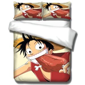 Parure de lit One Piece Luffy manga polyester design énergique
