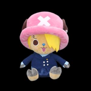 Peluche Chopper en costume de Sanji, fusion créative One Piece, coton doux, 25 et 30 cm