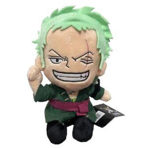 Peluche Zoro épéiste des Mugiwara, texture douce