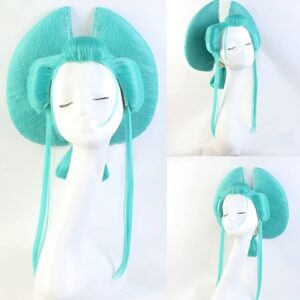 Perruque cosplay Kozuki Toki cheveux bleus Wano One Piece