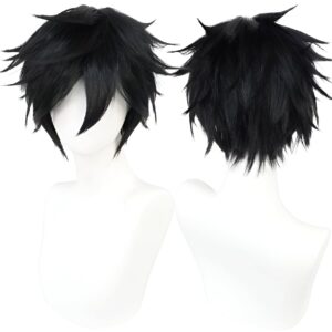 Perruque Luffy style manga en fibres synthétiques pour cosplay