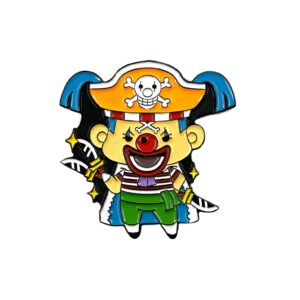 Pin's Buggy le Clown métal nez rouge capitaine pirate