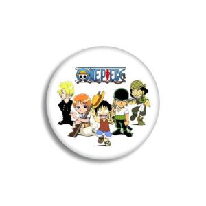 Pin's Équipage Nakama Chapeau Paille One Piece 58 mm