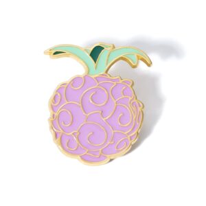 Pin's métal fruit du démon violet One Piece manga