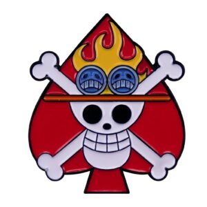 Pin's métal Jolly Roger Portgas D Ace Spade Pirates One Piece