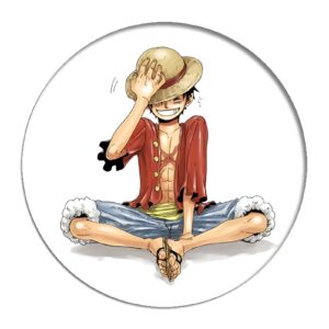 Pin's Luffy accroupi capitaine Mugiwara One Piece 58 mm
