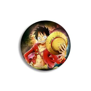 Pin's Luffy Chapeau de Paille métal 58mm One Piece