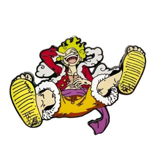 Pin's Luffy Gear 5 rouge métal double attache One Piece
