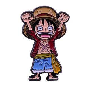 Pin's métal Monkey D Luffy capitaine pose dynamique One Piece