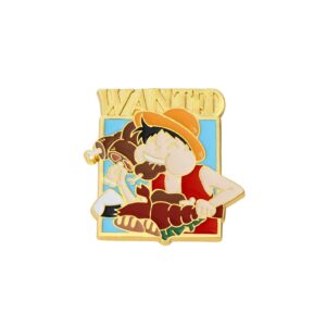 Pin's metal Luffy mangeant viande Mugiwara One Piece