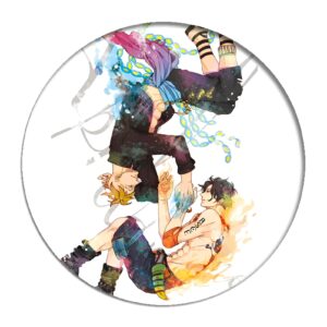Pin's Ace et Marco Whitebeard Pirates fan art One Piece 58 mm