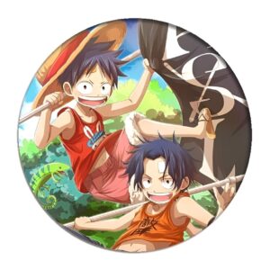 Pin's Luffy et Ace fraternité duo One Piece