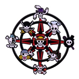 Pin's métal Jolly Roger équipages pirates One Piece