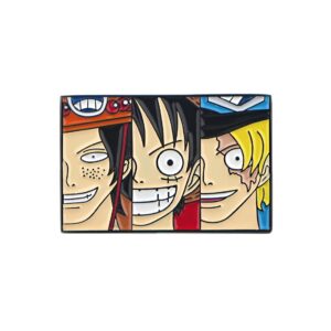 Pin's métal Luffy Ace Sabo trois frères jurés Mont Corvo One Piece