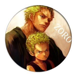 Pin's Roronoa Zoro design détaillé finition émaillée