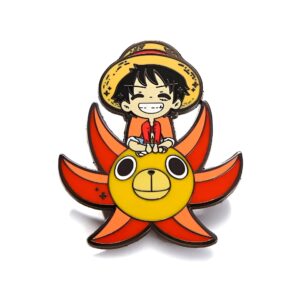 Pin's Bebe Luffy sur le Thousand Sunny One Piece metal