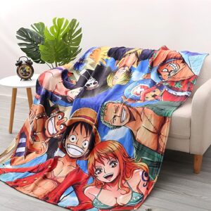 Plaid moelleux selfie équipage Mugiwara One Piece