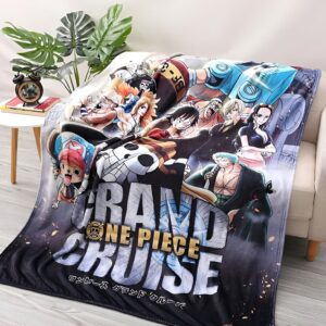 Plaid One Piece Grand Cruise équipage Chapeau de Paille 80x120cm