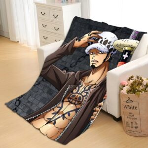 Plaid One Piece Trafalgar Law sabre Kikoku Heart Pirates 80x120cm