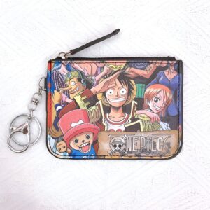 Porte-cartes One Piece équipage Luffy Zoro Nami zippé 9 x 12 cm