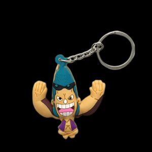 Porte-clé figurine Franky cyborg charpentier One Piece, accessoire robuste