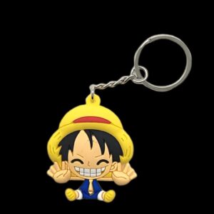 Porte-clé figurine Luffy One Piece tendance moderne, accessoire de collection