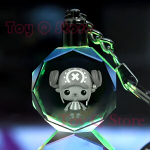 Porte-cles Chopper renne One Piece lampe LED 3D medecin Mugiwara
