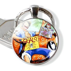 Porte-clé Luffy Chapeau de Paille One Piece design fun