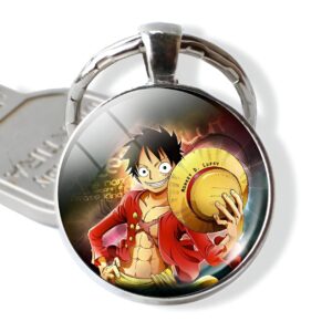 Porte-clé Monkey D Luffy au Chapeau de Paille, thème One Piece