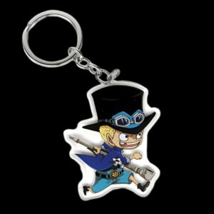 Porte-clé Sabo fan art design travaillé One Piece