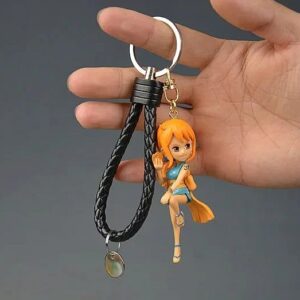 Porte-clés figurine Nami navigatrice avec Climatère