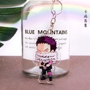 Porte-clé métal Katakuri One Piece avec détails gravés
